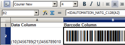 Linear Barcode Generator for OpenOffice