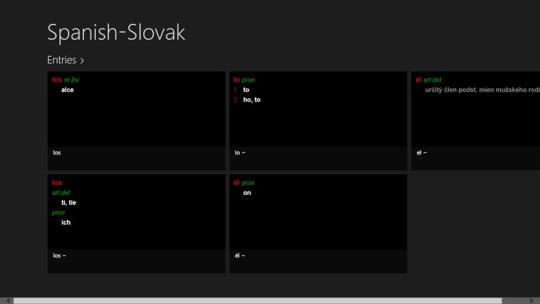 Lingea Spanish-Slovak Dictionary for Windows 8