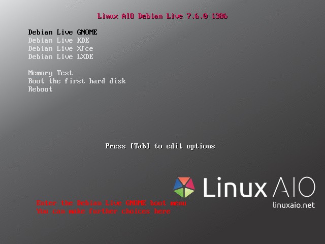Linux AIO Debian Live