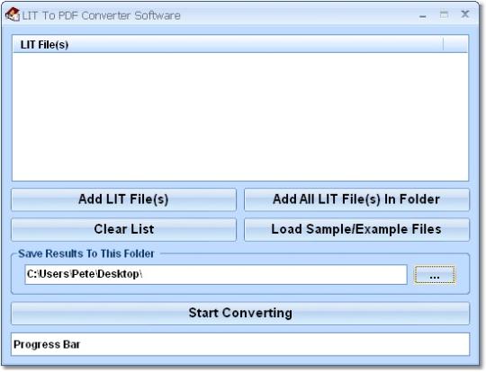 LIT To PDF Converter Software