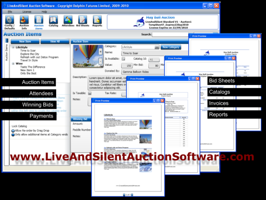 Live And Silent Auction Software