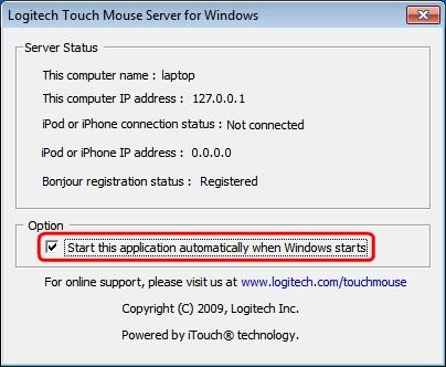 Logitech Touch Mouse Server for Windows (64-bit)