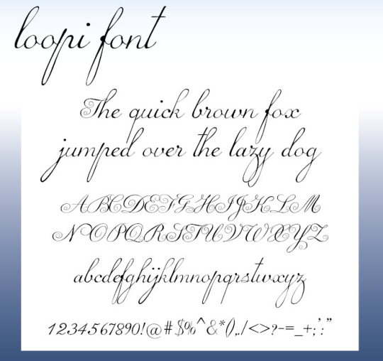 Loopi OpenType Font