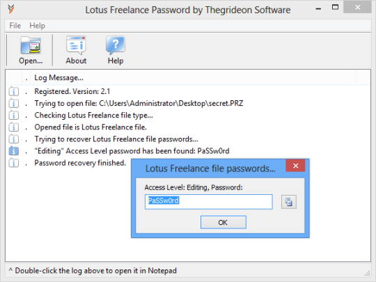 Lotus Freelance Password