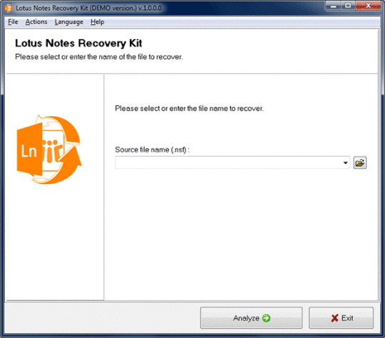 Lotus Notes Recovery Kit