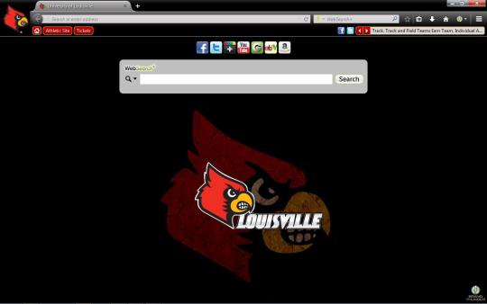 Louisville Cardinals Theme for Firefox