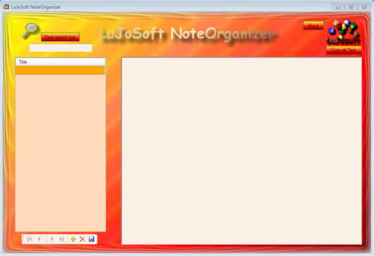 LuJoSoft NoteOrganizer