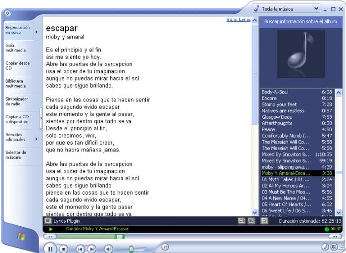 Lyrics Plugin for Windows Media Player