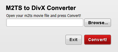 M2TS to DivX Converter