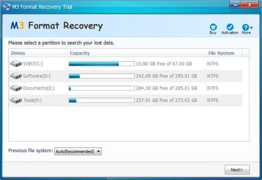M3 Format Recovery Professional