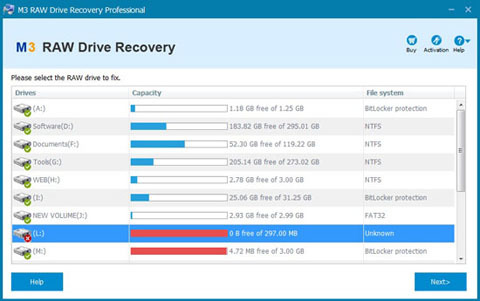 M3 RAW Drive Recovery