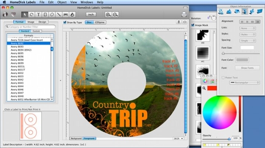 Mac CD DVD Label Maker