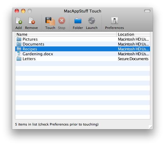 MacAppStuff Touch