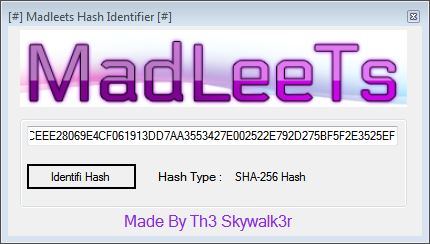 MadLeets Hash Identifier