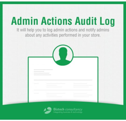 Magento Admin Actions Audit Log