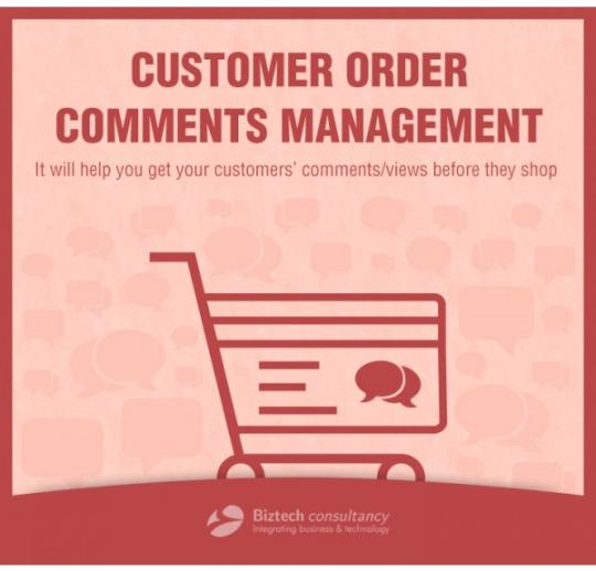 Magento Customer Order Comment Management