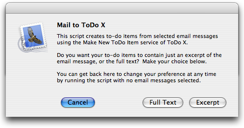 Mail to ToDo X