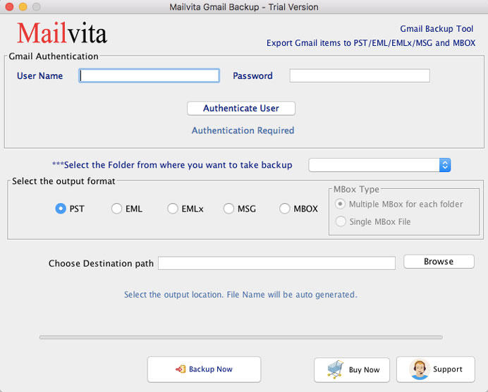 Mailvita Gmail Backup