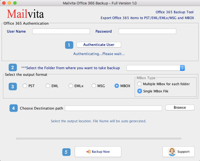 Mailvita Office 365 Backup