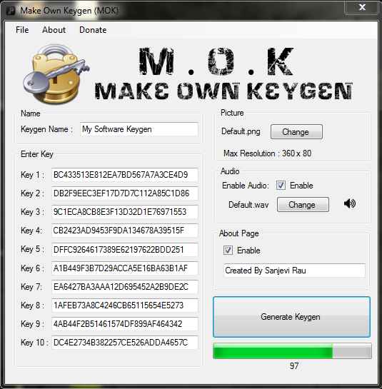 Make Own Keygen
