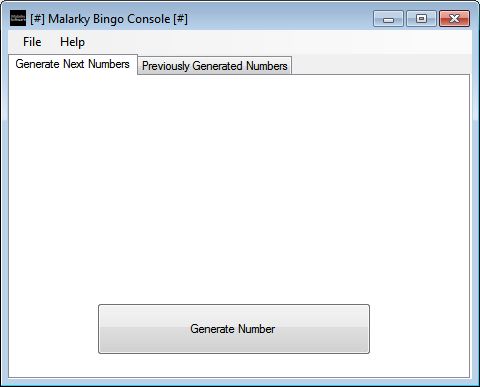 Malarky Software Bingo Console