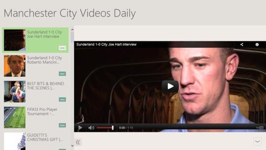 Manchester City Videos Daily for Windows 8