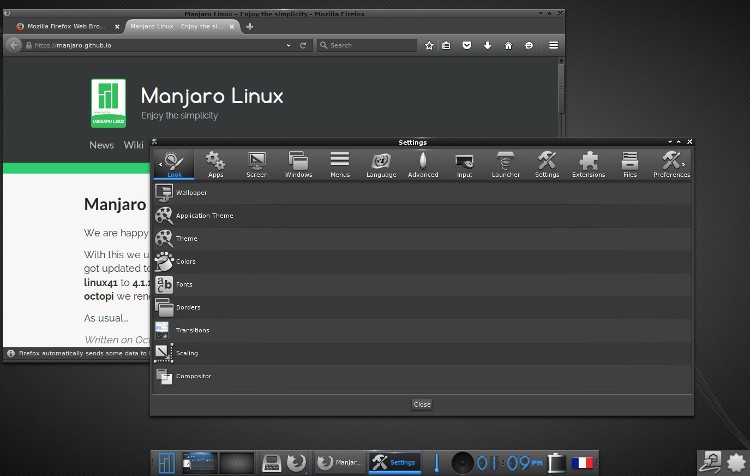 Manjaro Linux Enlightenment Community Edition