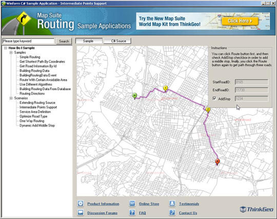 Map Suite Routing
