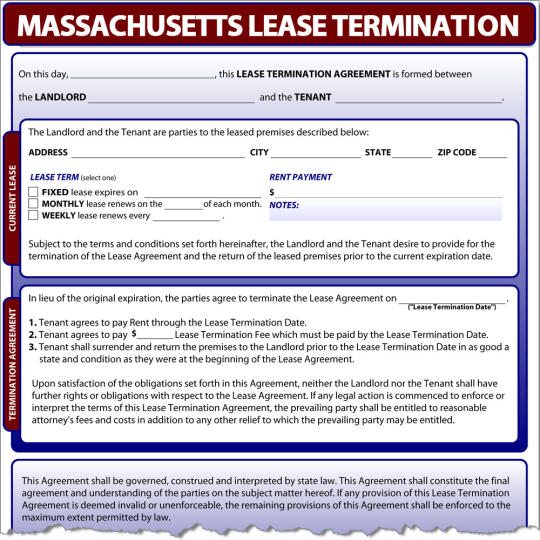 Massachusetts Lease Termination