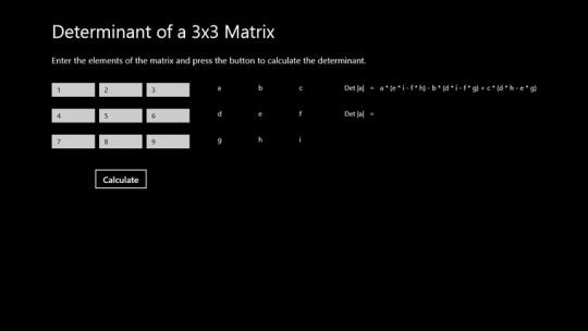 Matrix Theory for Windows 8