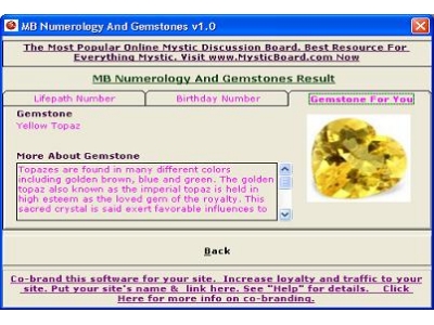 MB Numerology And Gemstones