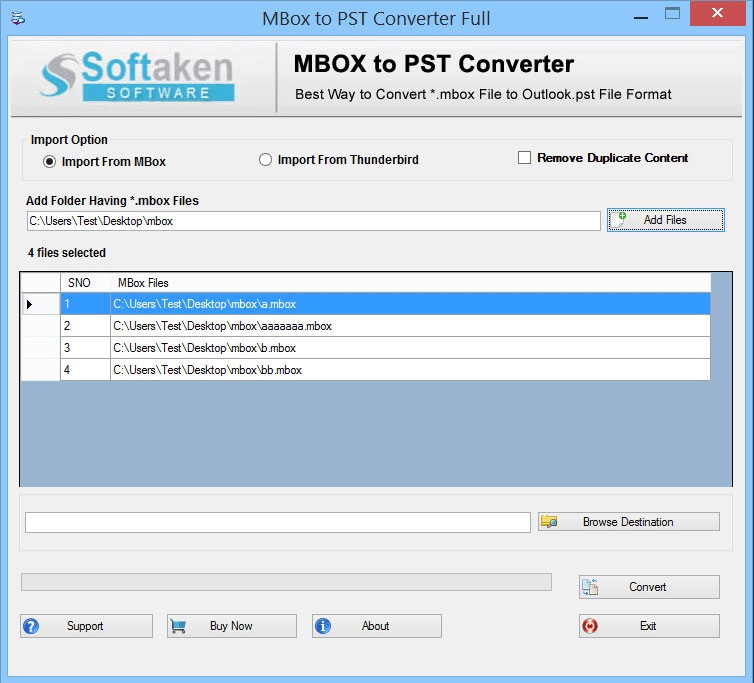 MBOX to PST for Thunderbird to Outlook