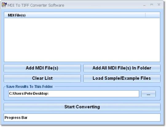 MDI To TIFF Converter Software
