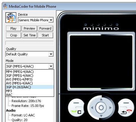 MediaCoder Mobile Phone Edition