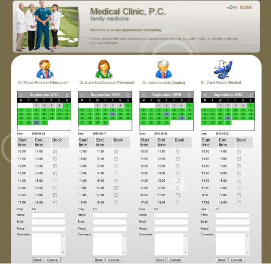 Medical Booking Service