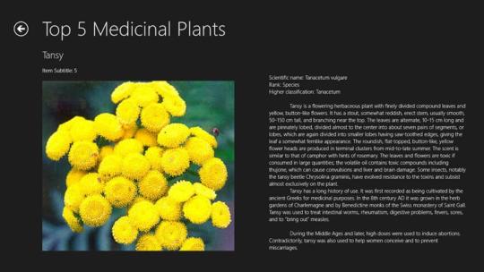 Medicine plants for Windows 8