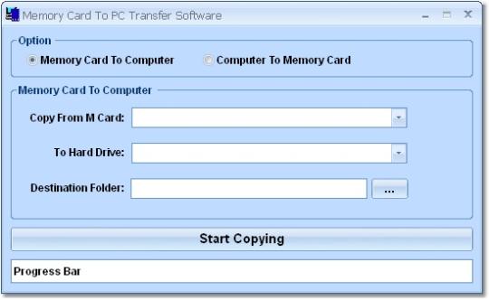 Memory Card To PC Transfer Software