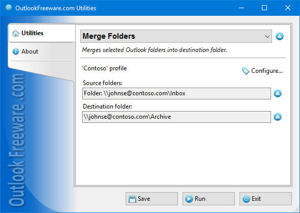 Merge Folders for Outlook