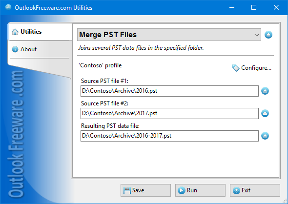 Merge PST Files for Outlook