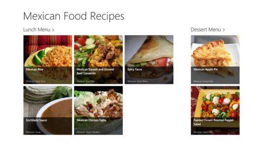 Mexican Food Recipes for Windows 8