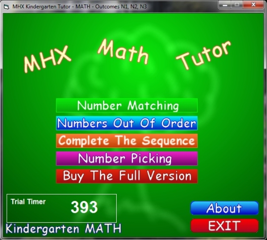 MHX Math Tutor - Kindergarten
