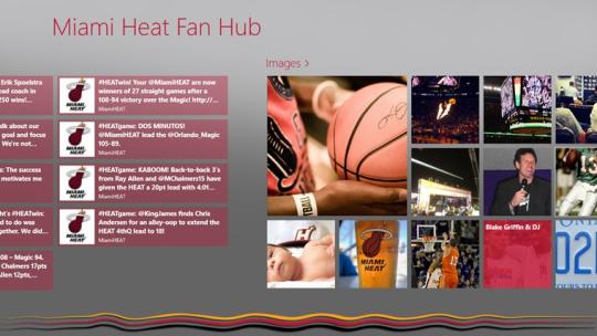Miami Heat Fan Hub for Windows 8