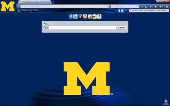 Michigan Wolverines Theme for Firefox
