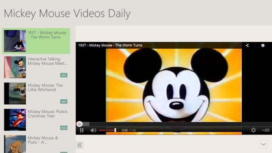 Mickey Mouse Videos Daily for Windows 8