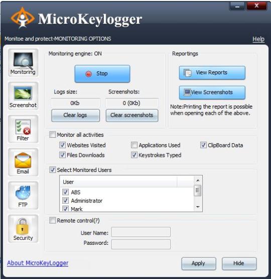 Micro Keylogger