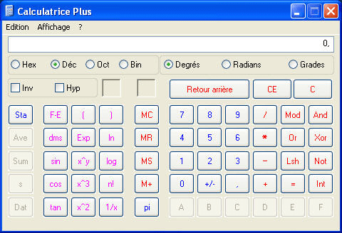 Microsoft Calculatrice Plus