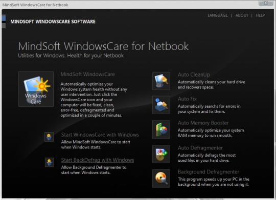 MindSoft WindowsCare for Netboook