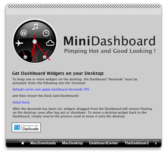 MiniDashboard