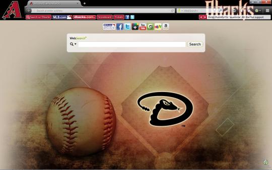 MLB Arizona Diamondbacks Browser Theme for Firefox