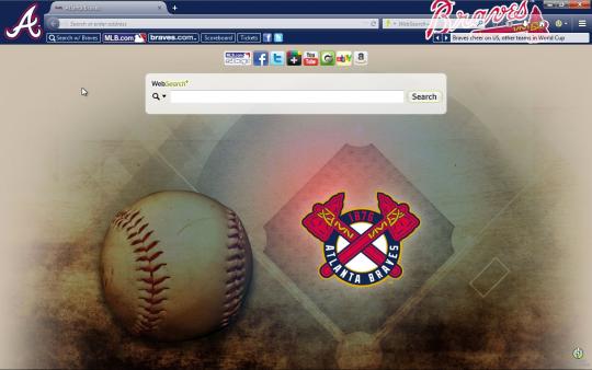 MLB Atlanta Braves Browser Theme for Firefox